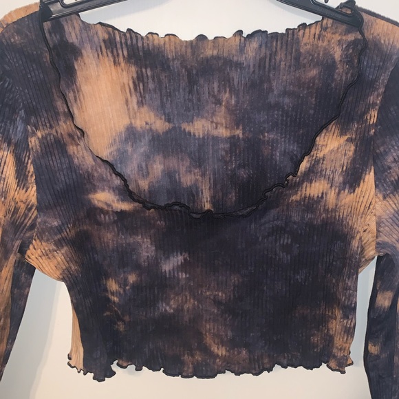 Ribbed tie dye crop top - Picture 3 of 4